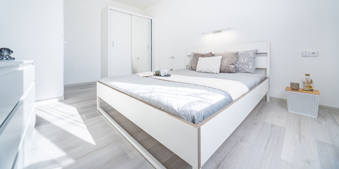 Ukázka homestagingu ložnice